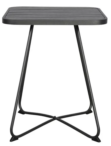 ebuy24 Bistrotisch Annie – Stilvoller Cafetisch für Balkon und Garten - Eleganter Bistrotisch mit Ø58 cm, ideal für kleine Räume. Robuste Bauweise in Schwarz, perfekt für entspannte Stunden im Freien.