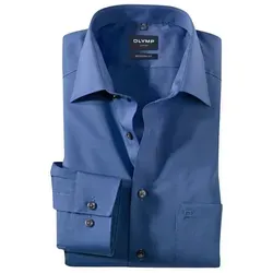 Businesshemd OLYMP "Luxor modern fit" - Elegantes Herren-Businesshemd in indigo mit modern fit. Der weiche Webstoff sorgt für ein angenehmes Tragegefühl und ist ideal für festliche Anlässe.