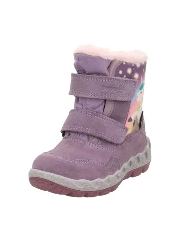 superfit Leder-Winterboots "Icebird" in Lila, Größe 24 - Wanderschuhe für Babys mit wasserdichter Gore-Tex-Membran und wärmendem Textilfutter - ideal für kalte Wintertage!