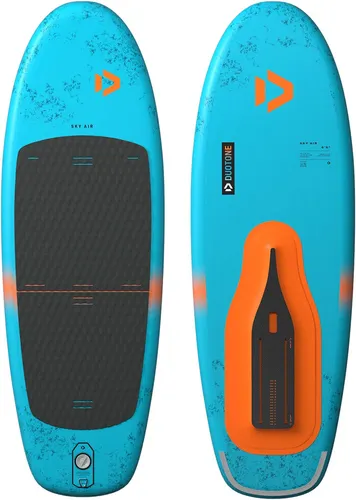 Duotone Wingboard Sky Air 6.6 türkis Einheitsgröße - Das DUOTONE Sky Air 2026 ist ein aufblasbares Wingfoil-Board, ideal für Anfänger und Freeride-Fahrer. Es bietet Stabilität, eine optimierte Unterseite für besseres Gleiten und wird mit Zubehör zur einfachen Handhabung geliefert.