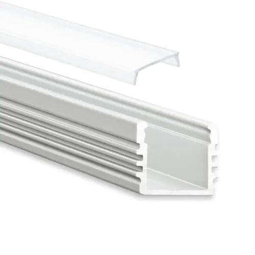 tktrading24 GX-PL2 LED Alu Aufbau-Profil 200 cm, Stripes max. 12mm, silber