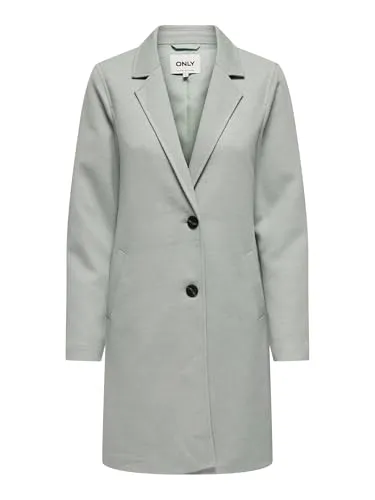 ONLY Onlcarrie Mel Coat Otw Noos - Stylischer Mantel mit langen Ärmeln und Reverskragen, gefertigt aus nachhaltigen Materialien für einen modernen Look.