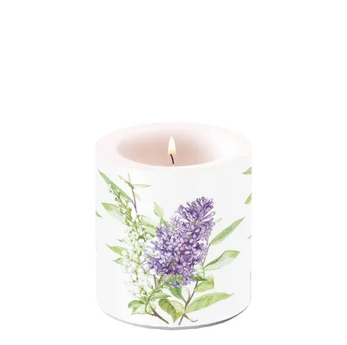 Ambiente® Papierserviette Kerze klein – Candle small – Format: Ø 7,5 cm x 9 cm – Brenndauer: 35