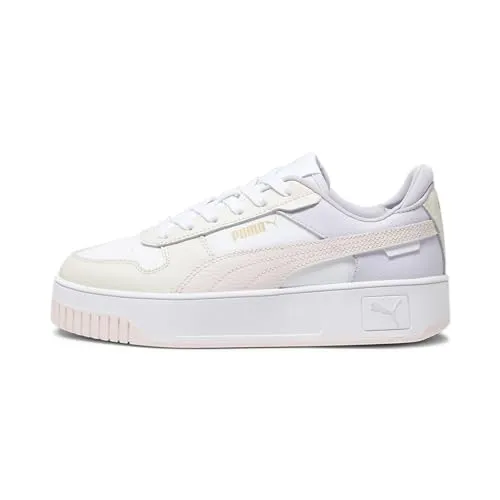 PUMA CARINA STREET Sneaker - Sneaker low in PUMA White-Frosty Pink-Alpine Snow, sportlicher Stil aus Leder und Synthetik mit leicht profiliertem Gummiprofil für optimalen Grip.