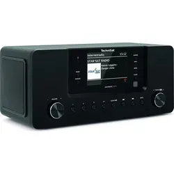 TechniSat DAB+ Radio DigitRadio 574 IR schwarz - Tragbares Digitalradio mit WLAN und Bluetooth, 10 W Leistung und 4 Zoll TFT-Display für grenzenlosen Musikgenuss