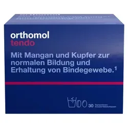 Orthomol Tendo Granulat/Tablette/Kapseln 30er-Packung - Nahrungsergänzungsmittel zur Unterstützung des Bindegewebes, ideal bei Reizzuständen der Sehnen, mit wertvollem Kollagen und weiteren wichtigen Inhaltsstoffen für gesunde Gelenke.