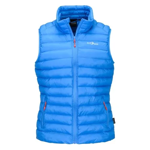 Blue Wave Steppweste Olivia Damen - Modische und praktische Weste in Blau - Stylische Steppweste für Damen, leicht verpackbar mit praktischen Reißverschlusstaschen. Ideal für den Alltag und vielseitig kombinierbar. Material aus 100% Polyester sorgt für angenehmen Tragekomfort.