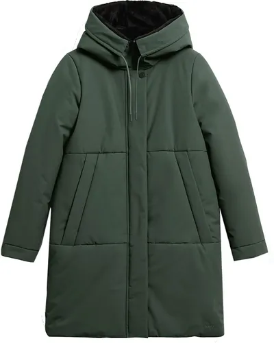 Elvine Women's Tiril - Wintermantel Gr S in Grün - Wasserdichter und winddichter Wintermantel in Grün, Größe S. Ideal für kalte Tage mit praktischen Features wie Kapuze und 2-Wege-Reißverschluss. Hergestellt aus recyceltem Polyester für nachhaltigen Komfort.