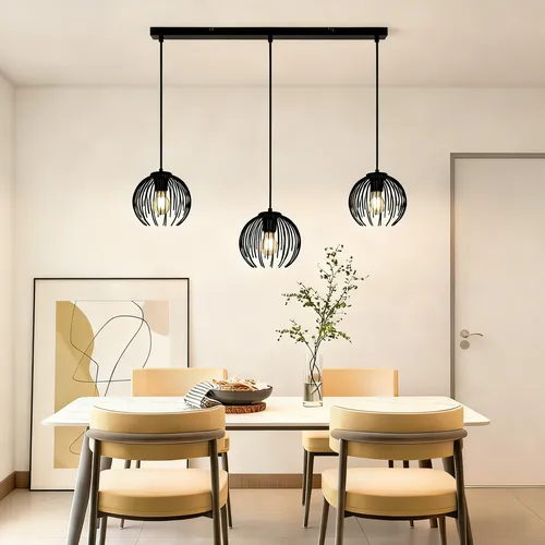 OTTO HOME Pendelleuchte "Tonnia" - Höhenverstellbare Hängelampe in Schwarz Matt - Setze stilvolle Akzente in deinem Zuhause mit der Pendelleuchte "Tonnia"! Diese elegante Hängelampe aus Metall besticht durch ihr industrielles Design und die flexible Höhenverstellbarkeit, ideal für jeden Raum.