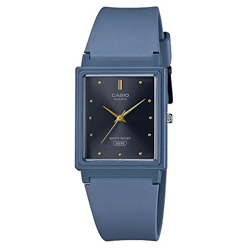 Casio Damenuhr MQ-38UC-2A2ER - Elegante Armbanduhr - Armbanduhren für Damen, mit analoger Anzeige und stilvollem blauen Resin-Armband. Spritzwassergeschützt und ideal für jeden Anlass!