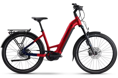Haibike Elektro-Fahrrad Bosch CX i800Wh Trekking 9 ABS 5-Gang - E-City Bike mit Bosch Performance CX Motor, 5 Gänge und hydraulischen Scheibenbremsen für sicheres Fahren. Ideal für Unisex Erwachsene, Geschwindigkeit bis 25 km/h.