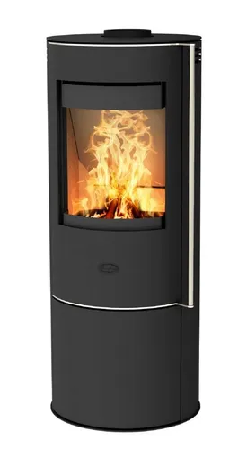 Fireplace Kaminofen Livorno 6,00 kW - Dauerbrandofen - Kaminofen mit über 80 % Wirkungsgrad, ideal für Niedrigenergiehäuser. Automatikfunktion für effizienten Abbrand von Braunkohlebriketts und große Sichtscheibe für gemütliche Wärme.