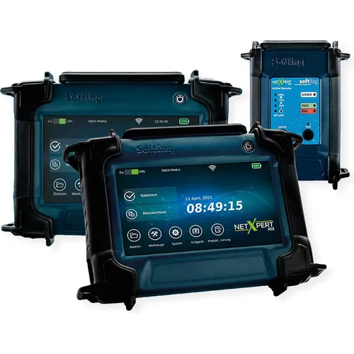 Softing NetXpert XG2-Plus Netzwerk-Qualifizierer - Präziser Netzwerk- und Verkabelungs-Qualifizierer für effiziente Fehlersuche und höchste Netzwerkperformance in der Elektroinstallation.