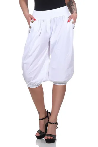 Mississhop Caprihose Damen Capri Hose Haremhose Jogginghose M.371