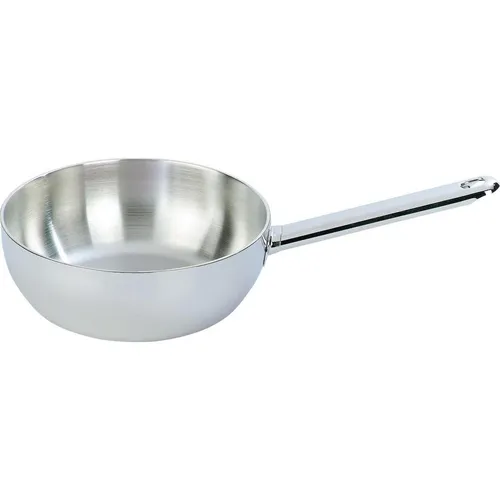 Demeyere Apollo Sauteuse 24 cm - Universal-Kochtopf aus hochwertigem Edelstahl mit 3,3 l Fassungsvermögen, ideal für vielseitige Kochanwendungen und spülmaschinenfest.