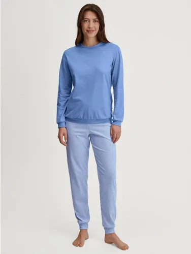 CALIDA Schlafanzug Lovely Nights - Herren-Nachtwäsche aus 100% Baumwolle, atmungsaktiv und pflegeleicht. Das bequeme, gestreifte Design sorgt für erholsame Nächte.