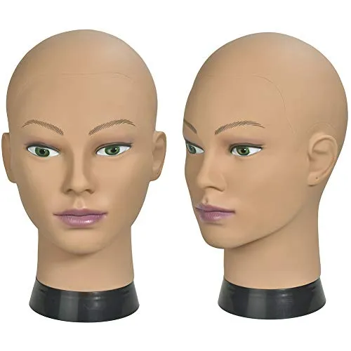 Davinona Frisierkopf, weiblich, kosmetologisch, Mannequin-Kopf für Perückenherstellung und Präsentation mit kostenloser Klemme