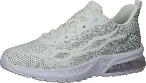 Dockers by Gerli Sneaker Textil Weiß 37 EU - Modischer Sneaker aus hochwertigem Textil, ideal für den Alltag. Mit bequemer Schnürung und 4 cm Blockabsatz für optimalen Tragekomfort.