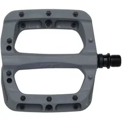 HT-COMPONENTS Paar Pedale PA03A Grau 966000302 - Flache Fahrradpedale in elegantem Grau, ideal für einen stabilen Halt und perfekten Fahrkomfort. Perfekt für den täglichen Einsatz und vielseitig einsetzbar.