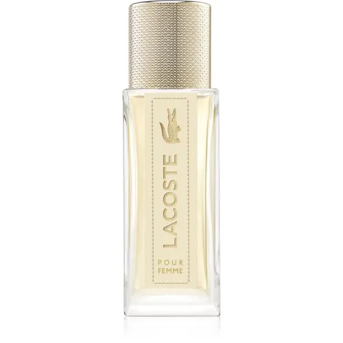 Lacoste Pour Femme Eau de Parfum 30 ml - Damen Parfum, blumiger und holziger Duft, der Zartheit und Stärke vereint – perfekt für dynamische Führungspersönlichkeiten und ideal für warmes Wetter.