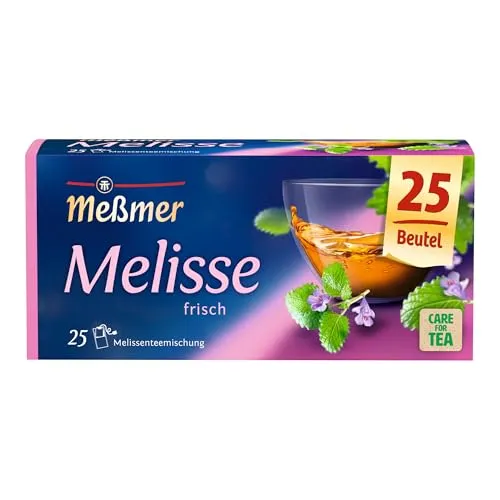Meßmer Melissen Mischung mit Anis 50g - Genießen Sie die milde Meßmer Melissen Mischung mit Anis für ein erfrischendes Tee-Erlebnis. Ideal für entspannte Momente. Zutaten: Melisse, Anis, Pfefferminze.
