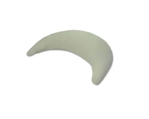 Theraline Musselinmond Stillkissen Salbei - Stillkissen für Mamas und Babys, mit ergonomischer Unterstützung und atmungsaktivem Musselinbezug für höchsten Komfort beim Stillen.
