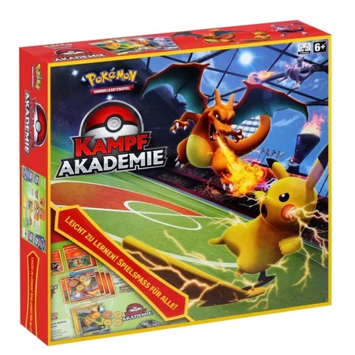 Pokemon Kampf Akademie Starter-Set - Deutsch - Sammelkarten Set für Einsteiger mit 3 Decks à 60 Karten, Spielbrett und Anleitungen. Perfekt für spannende Pokémon-Duelle und unkomplizierten Einstieg ins Spiel!