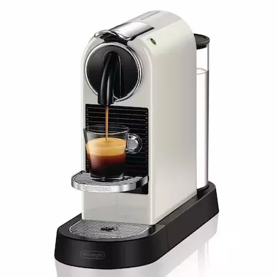 Nespresso De Longhi EN167.W Citiz - 1-Tassen-Kaffeekapselmaschine mit Hochdruckpumpe, programmierbare Kaffeeportionierung für individuellen Genuss und inkl. 16 Kaffeekapseln