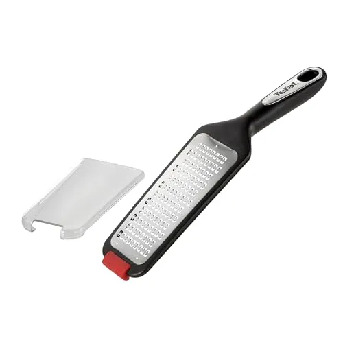 Tefal Ingenio K20707 Universalreibe | Kunststoff | Schwarz, Rot, Edelstahl | Spülmaschinengeeignet, 33.86 x 9.2 x 7 cm