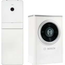 Junkers Bosch Luft/Wasser-Wärmepumpe Compress CS7001iAW 9 ORM-S, 8,4 kW - Hocheffiziente Luft/Wasser-Wärmepumpe für Außenaufstellung, leise im Betrieb und platzsparend. Ideal für die Nutzung regenerativer Energien und einfache Steuerung per App.