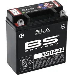 BS Battery 6N11A-4A - Wartungsfreie SLA-Batterie - Motorradbatterien, 100% wartungsfrei, wasserdicht und ideal für alle Motorsportfahrzeuge mit hohem Leistungsbedarf.
