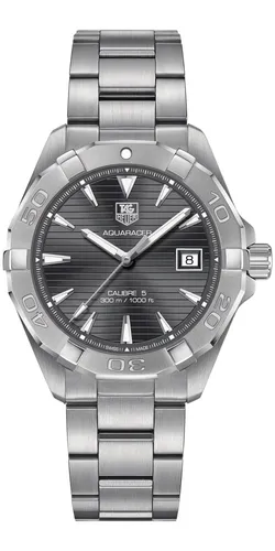Tag Heuer Aquaracer WAY2113.BA0928 - Exklusive Herrenuhr in Silber/Grau - Hochwertige Herrenuhr mit präziser Verarbeitung und zeitlosem Design, ideal für stilbewusste Männer, die Funktionalität und Eleganz schätzen.