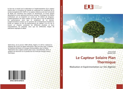 Le Capteur Solaire Plan Thermique Omar Ketfi