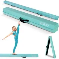 CCLIFE Balancetrainer Schwebebalken für Kinder - 240cm, Grün und Lila - Balance Boards für Zuhause, ideal für die Koordination und das Gleichgewichtstraining von Kindern.