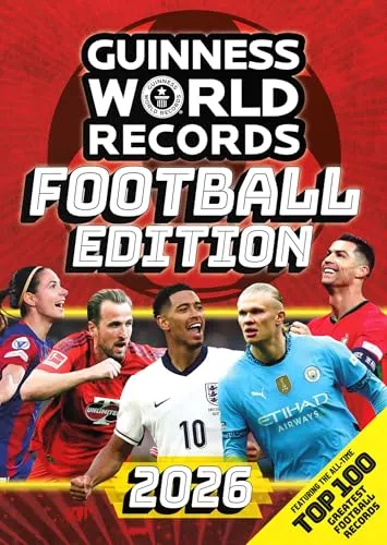 Guinness World Records Football Edition 2026 - Enzyklopädie mit den spannendsten Fußball-Rekorden, ideal für Fans und Sportbegeisterte.