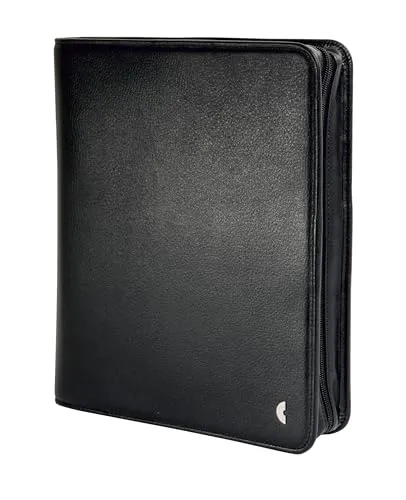 Chronoplan Systemplaner 50163, Mobil A5 Einsteiger, schwarz, Kunstleder - Personal Organizer im A5-Format aus hochwertigem Kunstleder, ideal für die Organisation von Aktivitäten und Notizen mit großzügigem Fassungsvermögen und praktischem Reißverschluss.