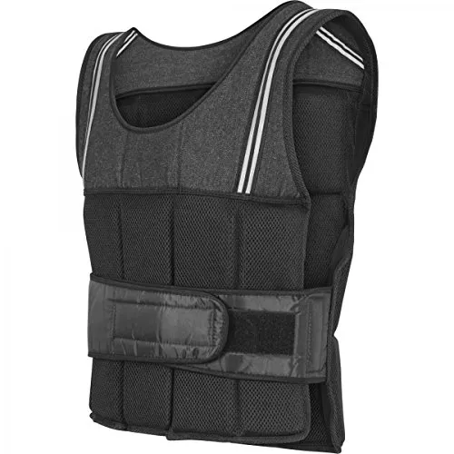 GORILLA SPORTS Gewichtsweste 10kg, Trainingsweste mit Klettverschluss - Gewichtswesten für effektives Training, erhältlich in 10kg oder 18kg, mit praktischem Klettverschluss für optimalen Sitz.