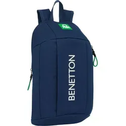 Safta Benetton Backpack One Size - Stylischer Tagesrucksack in grün, ideal für Schule oder Freizeit mit viel Stauraum und bequemen Tragekomfort.