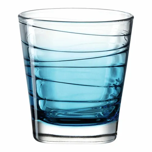 Leonardo Trinkglas Vario Struttura, Becher, Wasserglas, Glas, blau, 250 ml