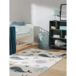 benuta Kinderteppich »Fabius« - Mehrfarbig, 120 x 170 cm - Der benuta Kinderteppich »Fabius« bringt Farbe ins Kinderzimmer. Mit einer Florhöhe von 6-10 mm ist er weich und pflegeleicht, ideal für eine gemütliche Spielumgebung. Geeignet für Fußbodenheizung.