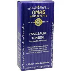 Essigsaure Tonerde Baumwollkompresse 5 ST