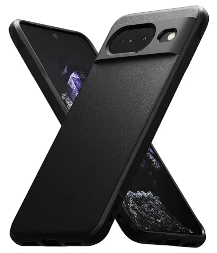 Ringke Onyx für Google Pixel 8 Hülle, [Griffig] rutschfest Anti-Fingerabdruck Stoßfest Kratzfest Passgenau Stilvoll Handyhülle mit Präzisen Kameraausschnitten - Black