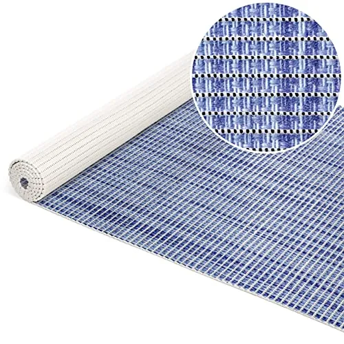 ANRO Rutschfeste Badematte Weichschaummatte 1500x65cm Blau - Die ANRO Badematte bietet durch ihre Rutschfestigkeit Sicherheit im Badezimmer. Als vielseitige Unterlage ist sie auch in der Küche einsetzbar. Schneidbar für individuelle Anpassungen.