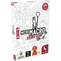 MicroMacro: Crime City Edition - Englisch - Gesellschaftsspiel für 1 bis 4 Personen ab 12 Jahren, spannende Kriminalfälle in einer detaillierten Stadtkarte, Spieldauer 15 bis 45 Minuten.