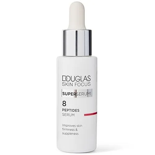 Douglas Skin Focus Super Serum 8 Peptides 30 ml - Tagespflege mit 8 hochwirksamen Peptiden, die die Hautstruktur verbessern und für jugendliche Elastizität sorgen. Reduziert feine Linien und sorgt für eine pralle, gepflegte Haut.