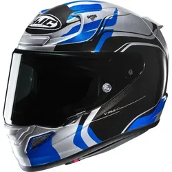 HJC RPHA 12 Lawin Helm, blau-silber, Größe M - Motorradhelm mit Premium Integrierte Matrix P.I.M. Evo für optimale Stoßfestigkeit und Tragekomfort. Ideal für anspruchsvolle Fahrer.