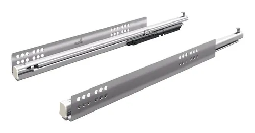 Hettich Unterflur-Vollauszug 45307, 47 mm - Quadro V6 Silent System - Robuster Vollauszug für Schubladen mit 15 kg Belastbarkeit. Ideal für leises und sanftes Öffnen dank integriertem Dämpfungssystem. Perfekt für eine einfache Montage.