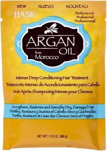 HASK Haarkur Argan Oil 50 ml – Intensivpflege für geschädigtes Haar - Intensive Haarpflege mit Arganöl für trockenes, strapaziertes Haar. Die 50 ml Kur revitalisiert und spendet Feuchtigkeit, für geschmeidige, glänzende Ergebnisse.