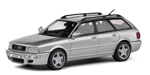 SOLIDO Audi Avant RS2 - polargrau 1/43 - Modellauto im Maßstab 1/43, detailgetreu aus Metall und Kunststoff, perfekt für Sammler und Audi-Fans ab 14 Jahren.