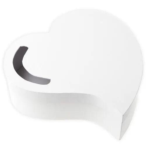 Briefbox / Geschenkbox 'HERZ' - für Geldgeschenke zur Hochzeit - Weiß
